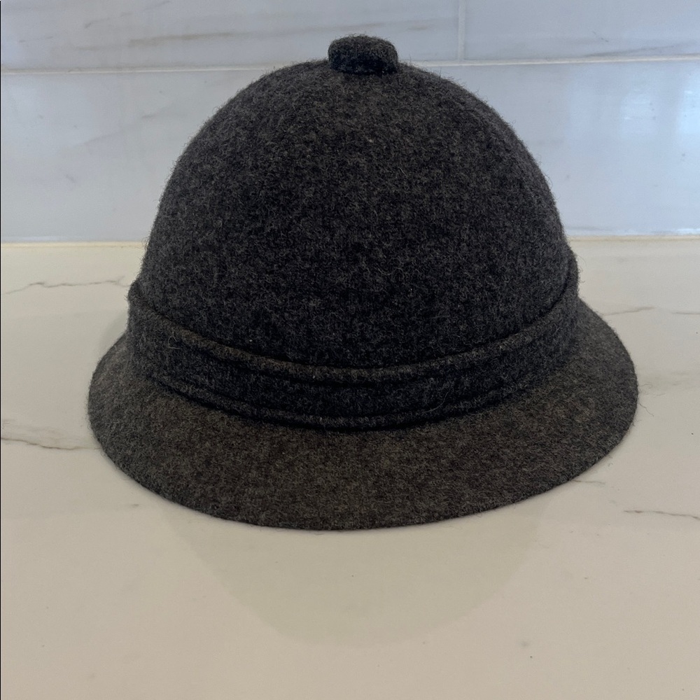 Kangol Wool Casual Cap Charcoal Grouser Tweed - Picture 3 of 10